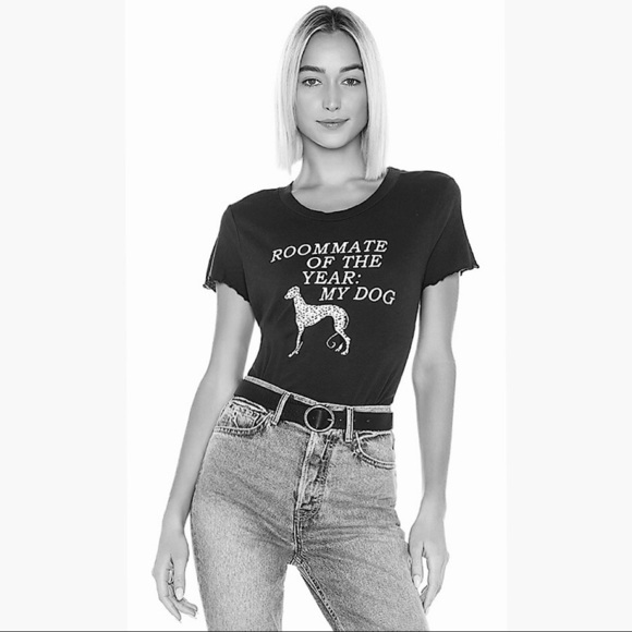 Wildfox Roommate of the Year My Dog Keke Tee NEW - Picture 1 of 10